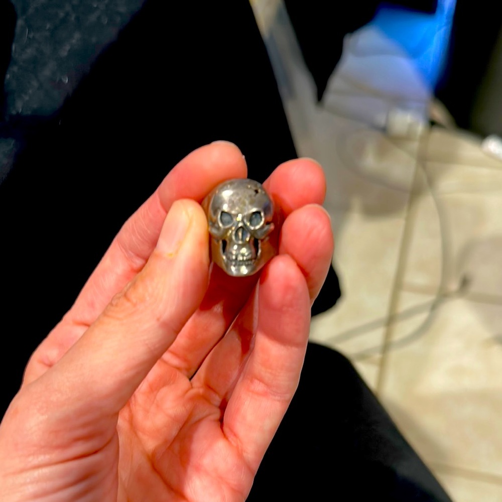 Silver Skull Ring - image 1